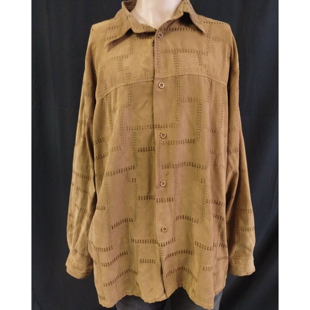 Printo Collection by Phita Men's Tan Shirt/Button Up SzXL SKU3467